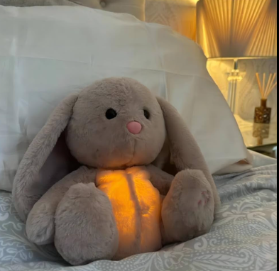 PELUCHE CONEJO QUE RESPIRA LUZ Y SONIDO